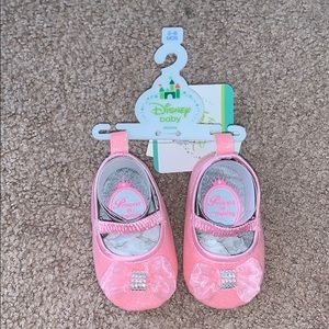 Disney style pink baby shoe